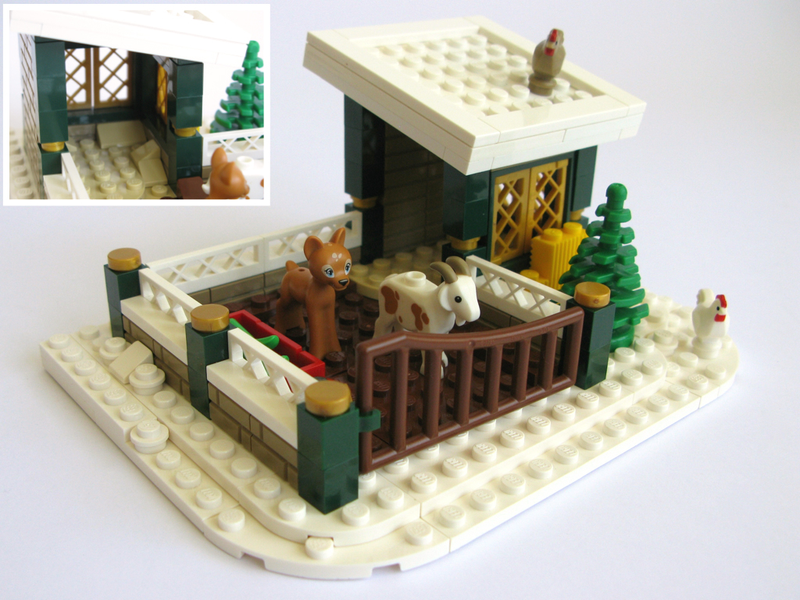 Illustration for article titled This Lego barn house is the perfect addition to the winter village